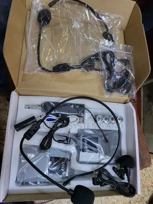 Double Wireless Head Microphone And Collar With Reciever