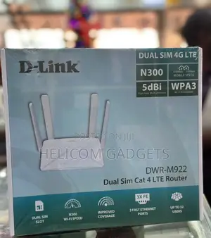 D-Link DWR-M922 Dual Sim Cat 4 Lte Router.