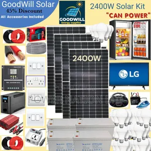 2400w Power Nation Solar System Full Kit