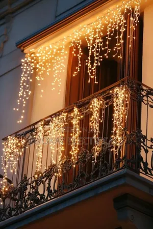 Christmas Decor Curtain String Lights