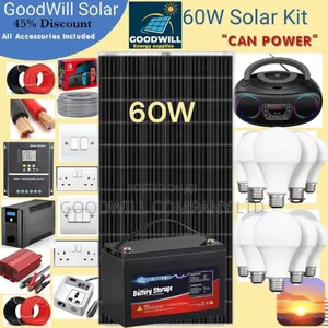 60w Power Nation Solar System Full Kit