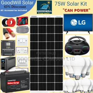 75w Power Nation Solar System Full Kit