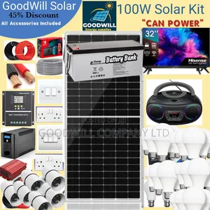 100w Power Nation Solar System Full Kit