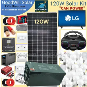 120w Power Nation Solar System Full Kit