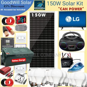 150w Power Nation Solar System Full Kit