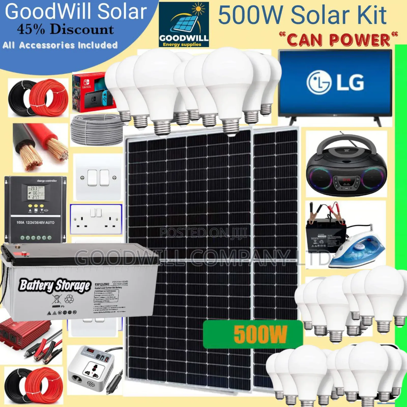 500w Power Nation Solar System Full Kit