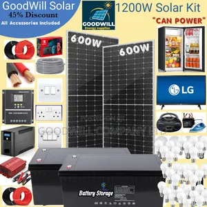 1200w Power Nation Solar System Full Kit