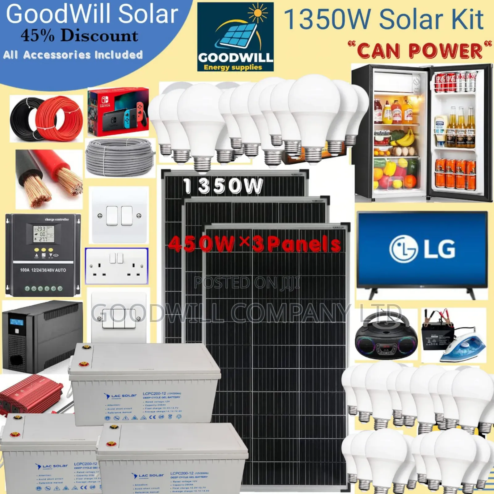 1350w Power Nation Solar System Full Kit