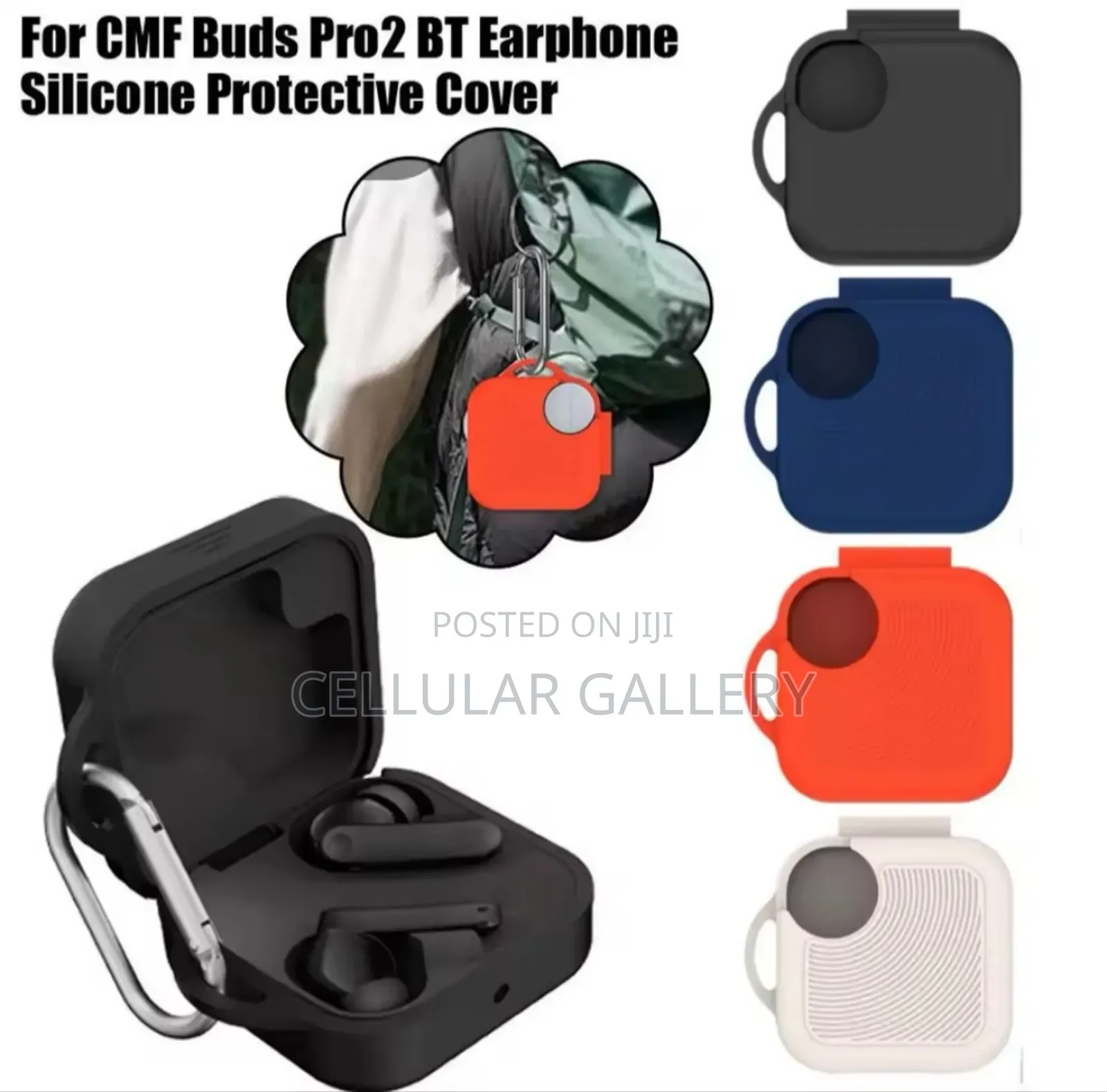 CMF by Nothing Silicone Rubber Case for Buds Pro 2