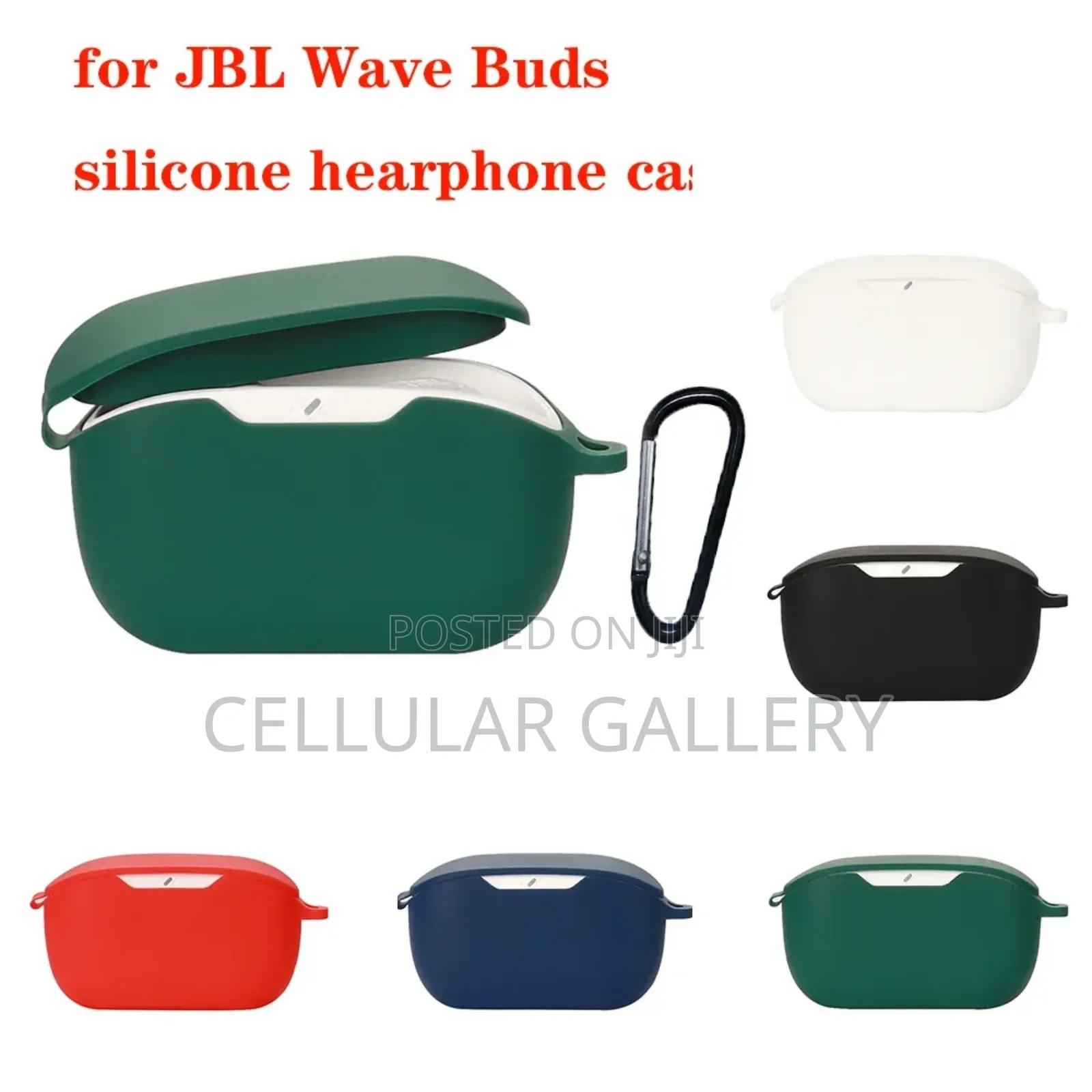 Protective Silicone Rubber Case for JBL Wave Buds