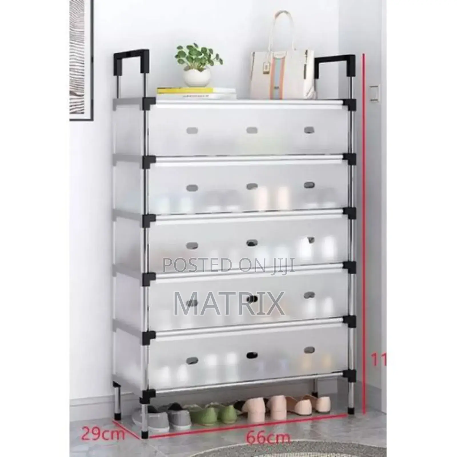 Dust Proof Shoe Rack 5 Layer Storage Organizer With Covers