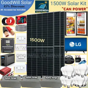 1500w Boom Power Solar System Full Kit