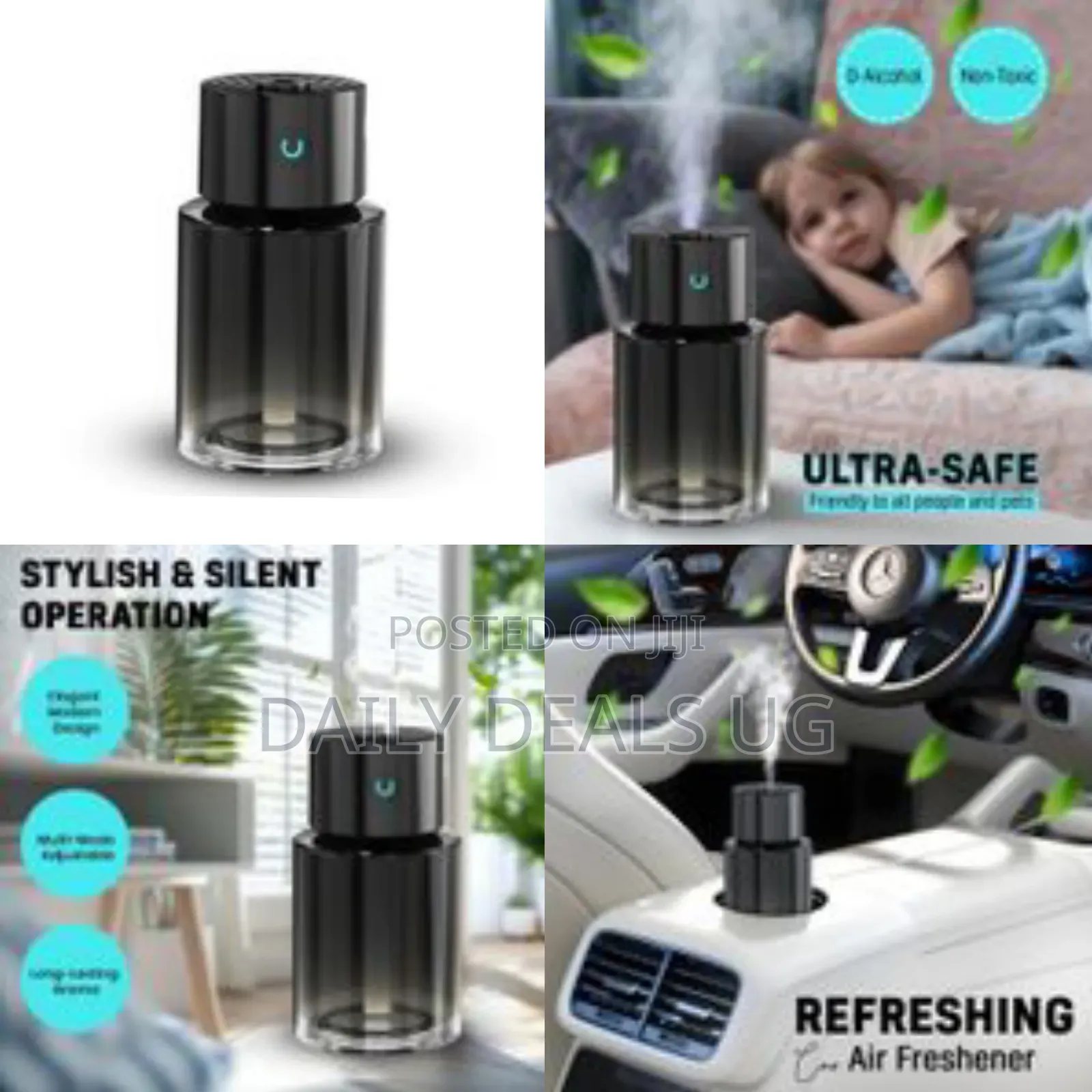 JBQ Smart Usb Oil Perfume Cool Mist Aromatherapy Diffuser for Car