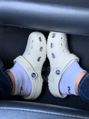Classic Crocs. Black, Cream, White.