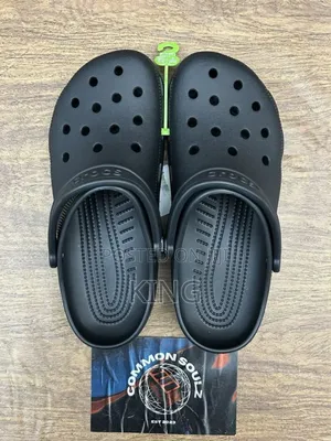 Classic Crocs. Black, Cream, White.
