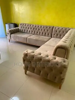 Six Seater Brown Sofa Set