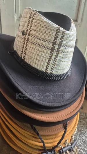 Plaid Printed Summer Cowboy Sun Hat Wide Brim Travel Sun Cap