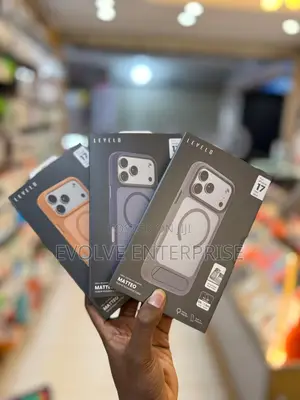 Levelo Matteo Case With Bottom Stand Grip for iPhone 17 Pro Max