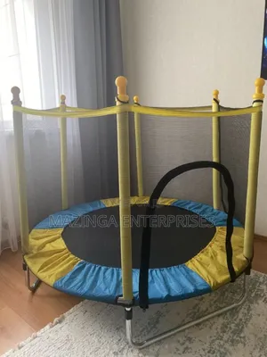4ft Kids Outdoor Trampoline With Safety Net