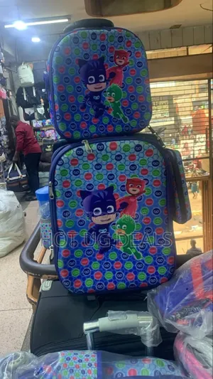 3 Pieces Cartoon-printed School Trolley Bag For Kids