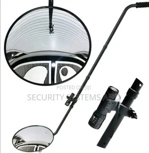 Under Vehicle Search Mirror With Led Torch Light- 12 Inches