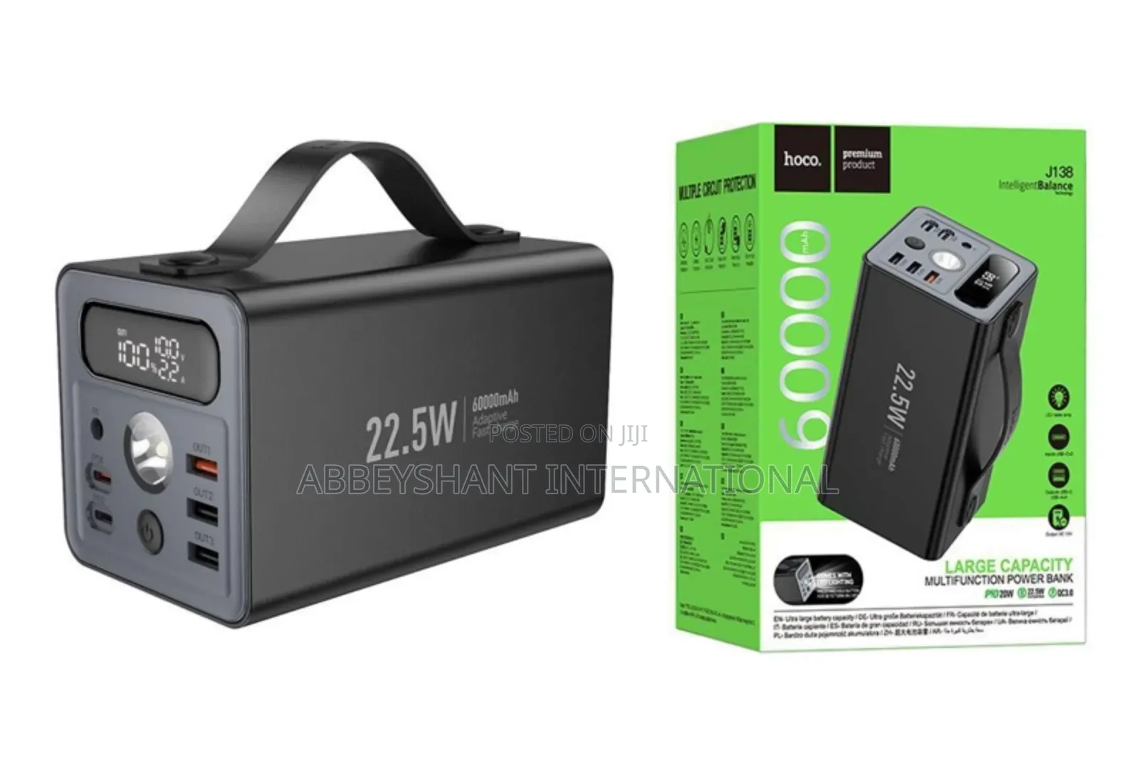 Multi-Function Power Bank. 60000amp Power Bank