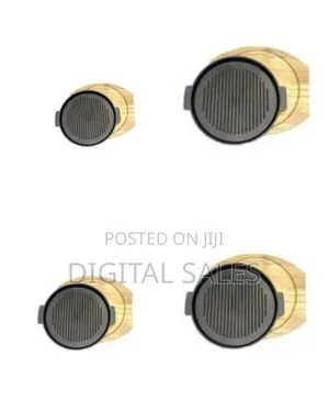 Crystals Stripped Cast Iron Induction Cookware Frying Pan Grill