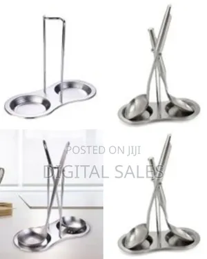Stainless Steel Ladles Holder Bracket Upright for Hotpot Kitchen