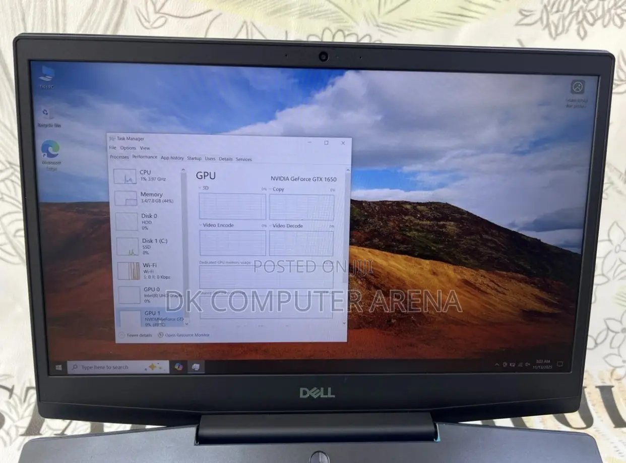 Laptop Dell G3 15 3500 8GB Intel Core I7 SSD 512GB