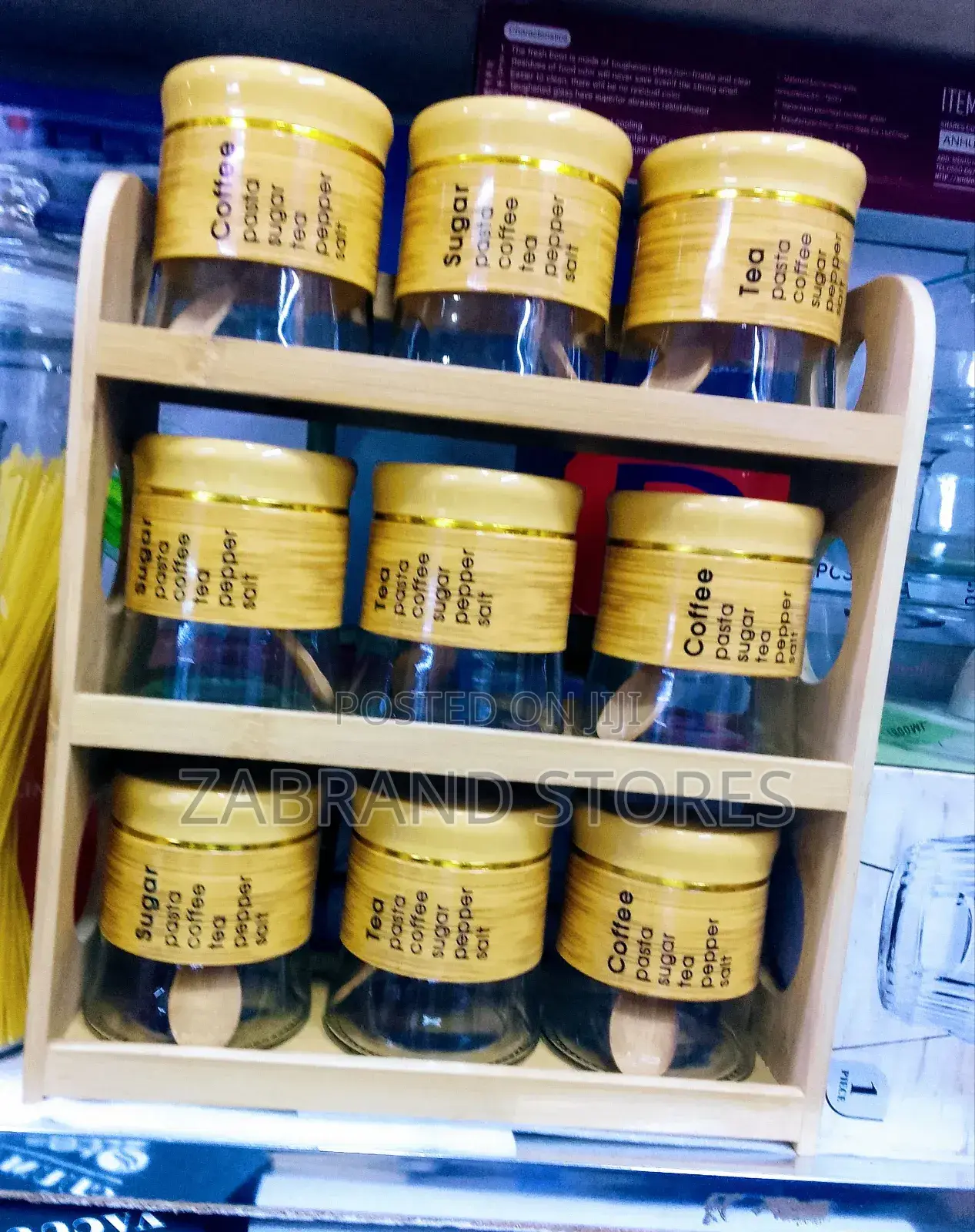 Kitchen Spice Rack/ Bamboo Holder