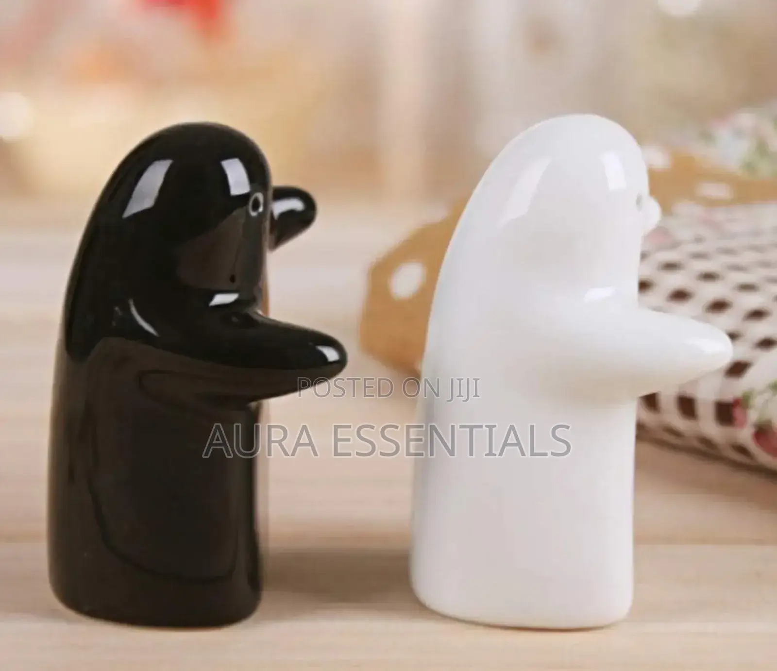 Ceramic Couple Hug Salt and Pepper Shakers