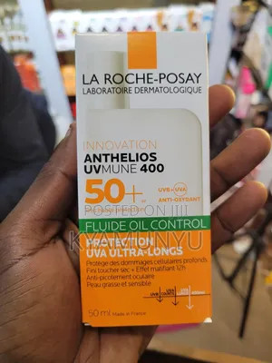 Lla Roche-Posay Anthelios 400 Oil Control Fluid SPF 50+ Sunscreen.