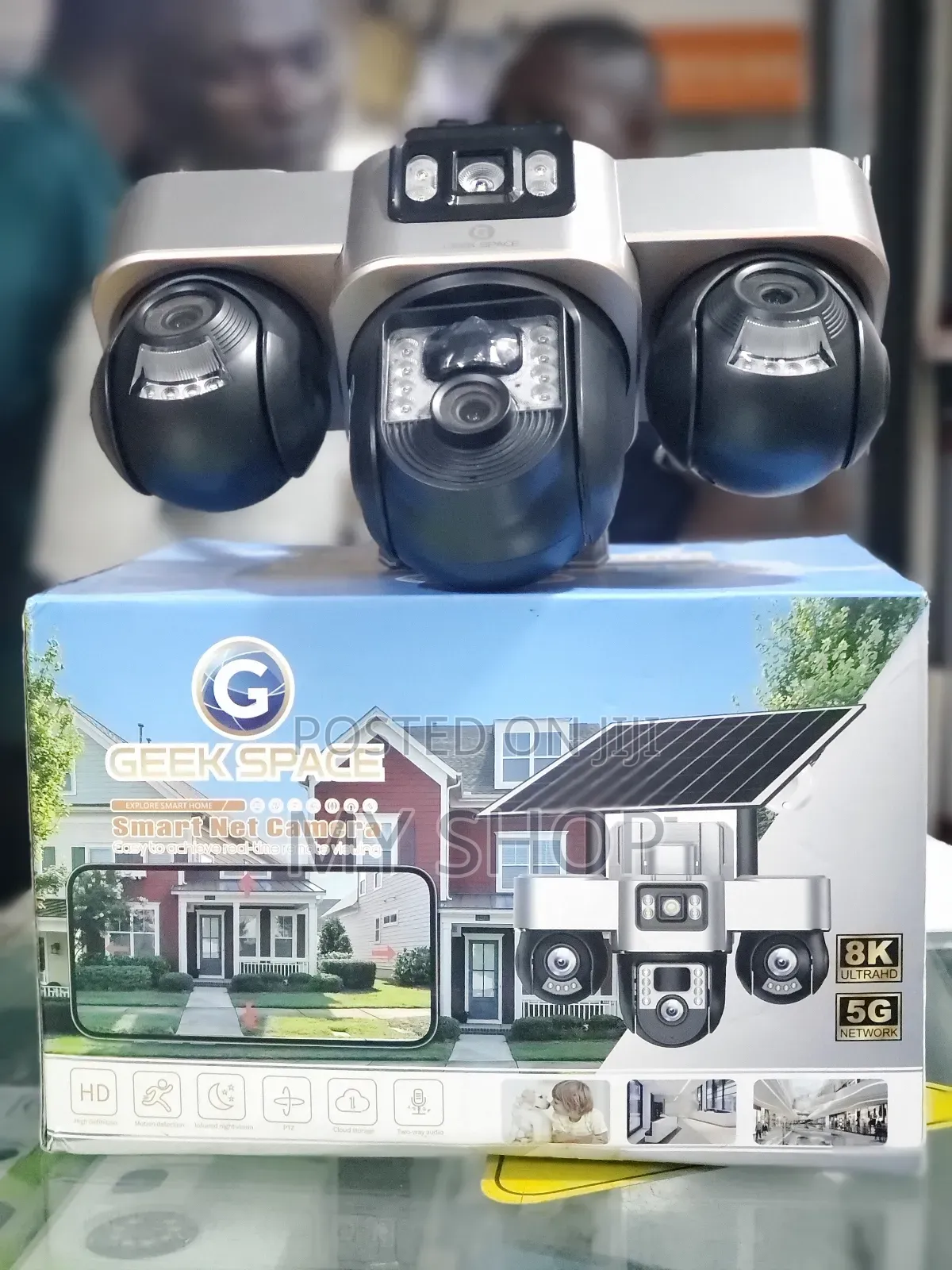 Geek Space Solar-Powered Security Camera With Multiple Lenses