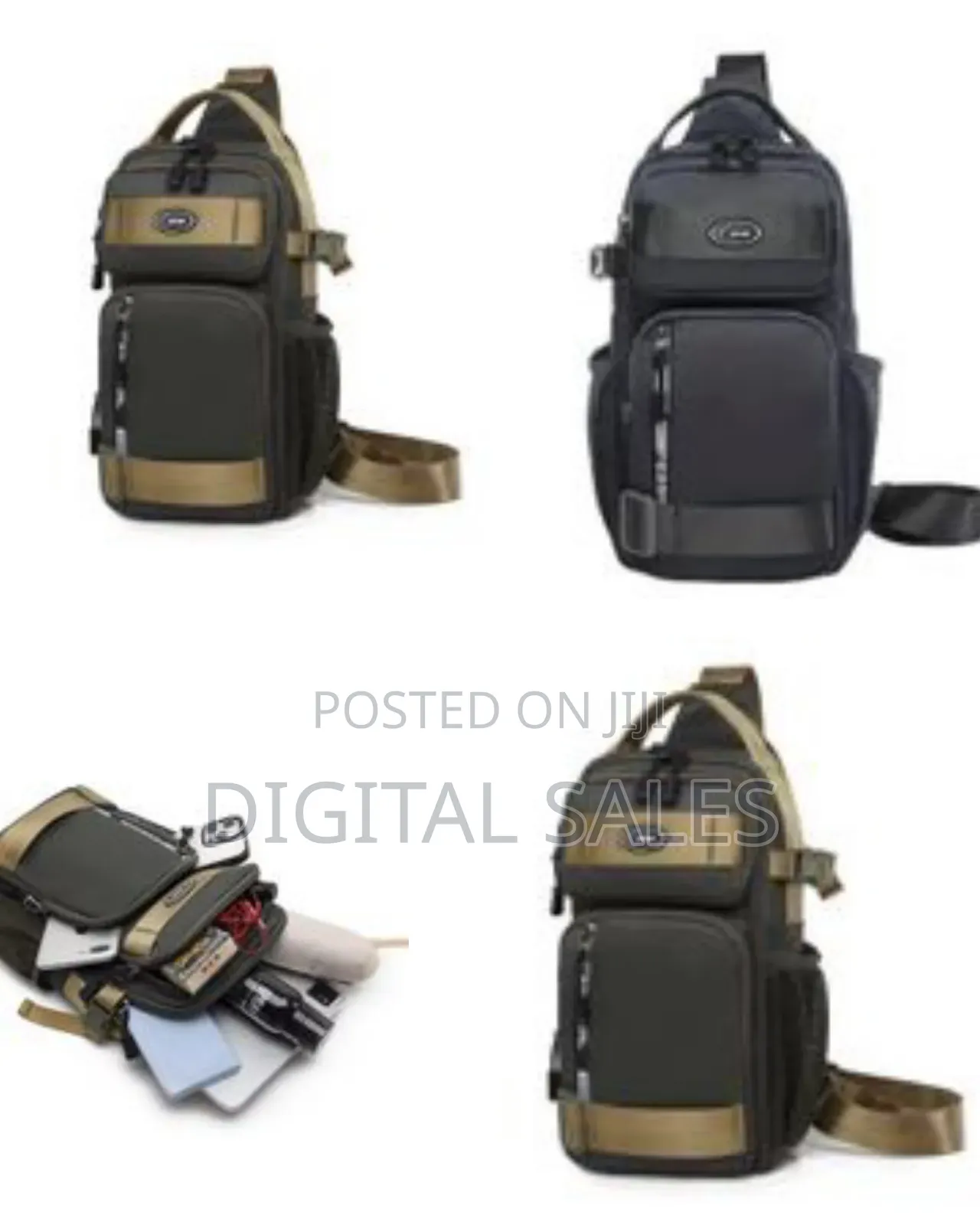 Tactical Sling Backpack, Large Capacity Crossbody Shoulder Bag