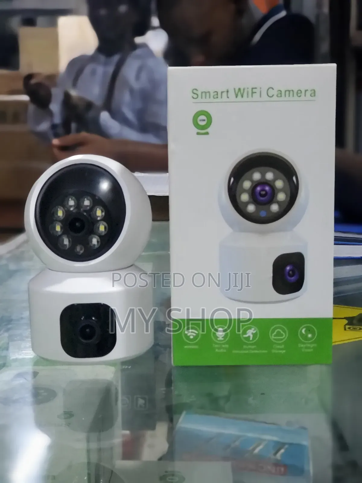 Wireless Indoor Security Camera- Wi-Fi Dual Lens