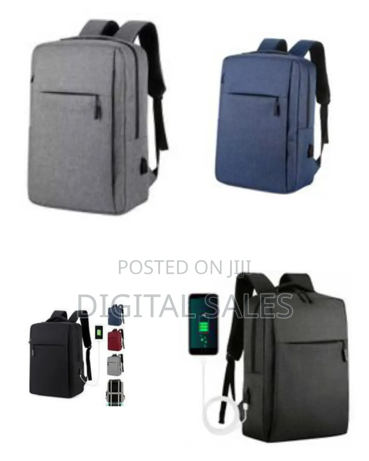 Business Backpack Laptop Rucksack With Usb Charging Port, Large Cap