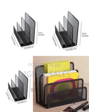 Desk Small File Holders, Letter Organizer Metal Mesh