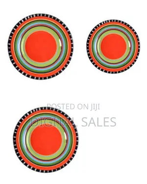 Porcelain Multi-Colored Deep Dinner Plates, 6-Piece Rainbow