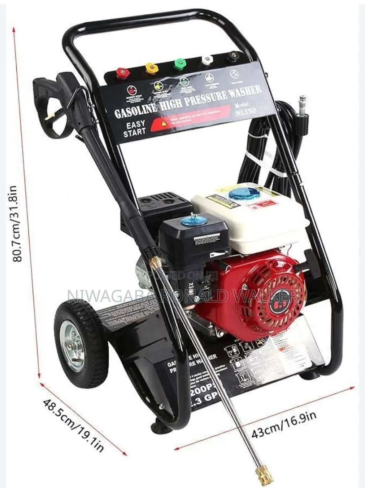 Gasoline High Pressure Car Washer 200bar Machine