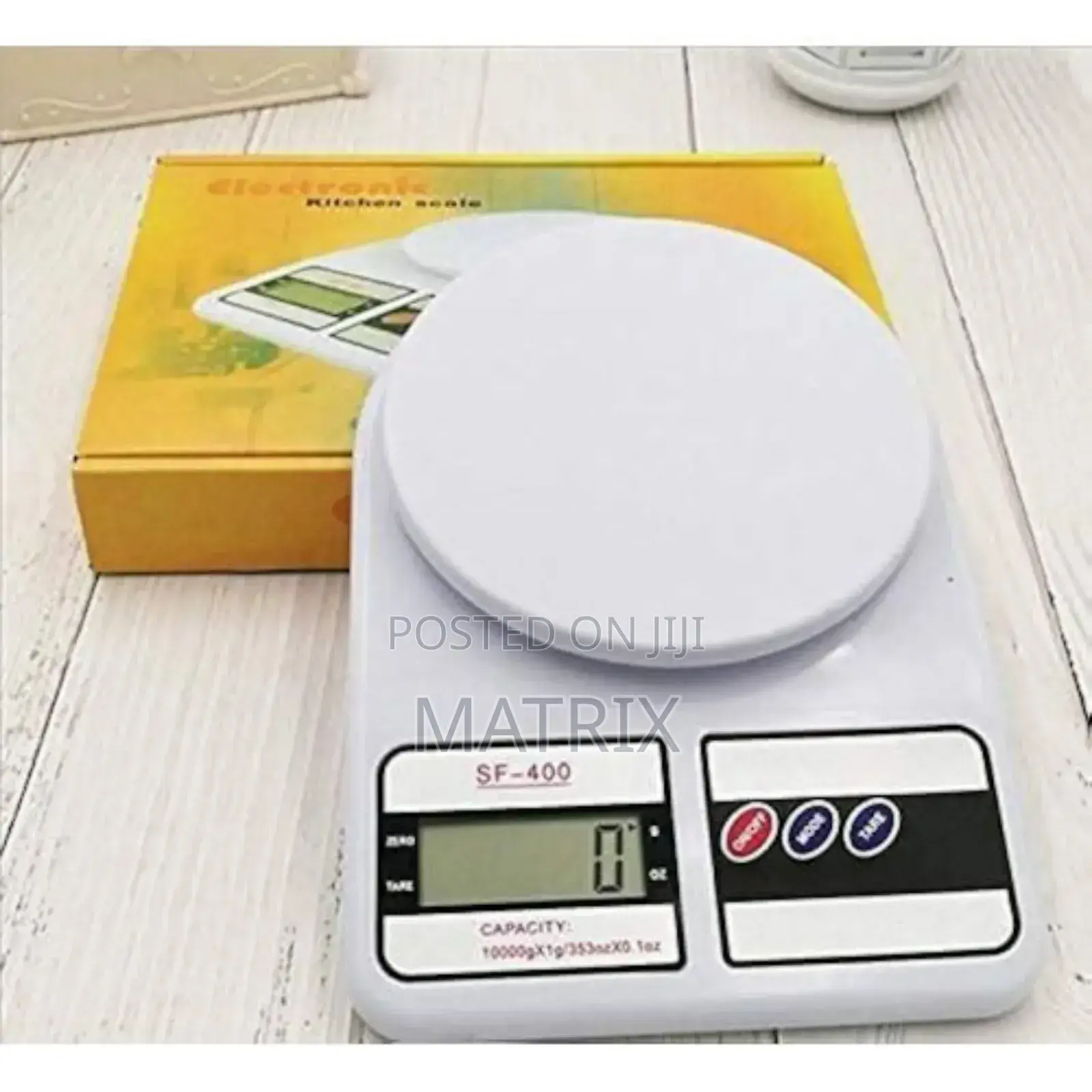 10kg Digital Kitchen Weighing Scale / Balance - White