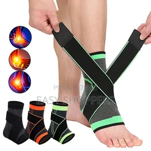 Ankle Brace Support Compression Sleeve Sprained Tendon Pain Relief