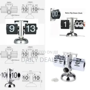 Flip Down Page Desk Clocks,Digital Mechanical Retro Flip Down Clock