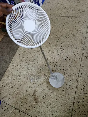 Portable, Foldable, and Rechargeable Electric Fan.