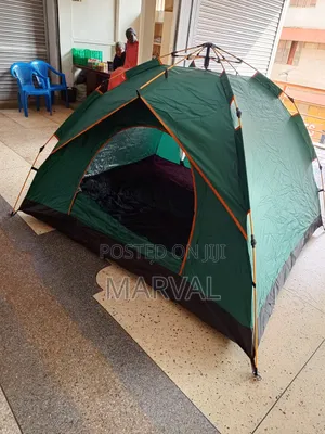 Green Automatic Pop-Up 4people Camping Tent