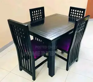 Four Seater Dinning Table in Black Colour