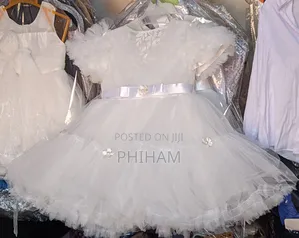 Girls White Party Dress(1 to 2yrs)