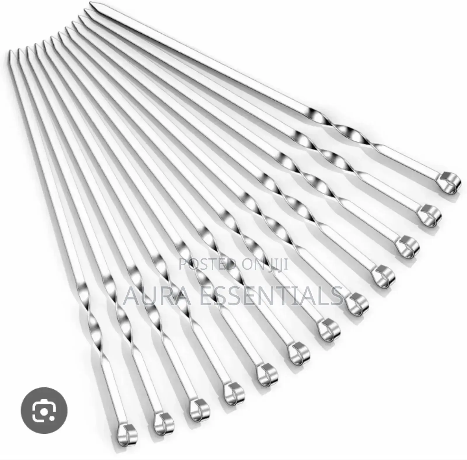 6pcs Stainless Steel BBQ Skewers