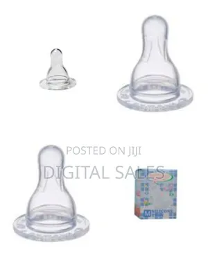 Bpa Free Feeding Baby Nipple- Clear