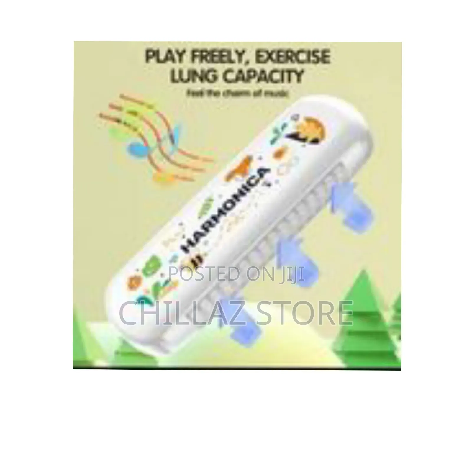 8 Pack Light Plastic 16 Holes Harmonica Music Cartoon Harmonica
