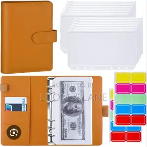 A5 Refillable 6-Ring Leather Binder Notebook Cover